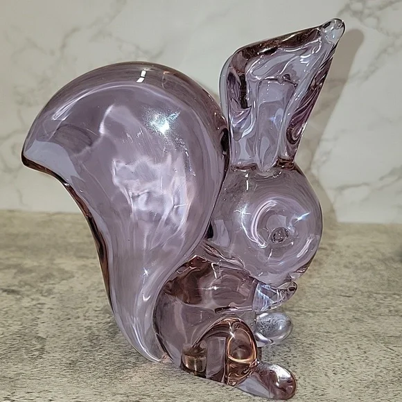 Archimede Seguso For Seguso Vetri D’arte Neodymium Glass Squirrel Murano - Picture 9 of 13